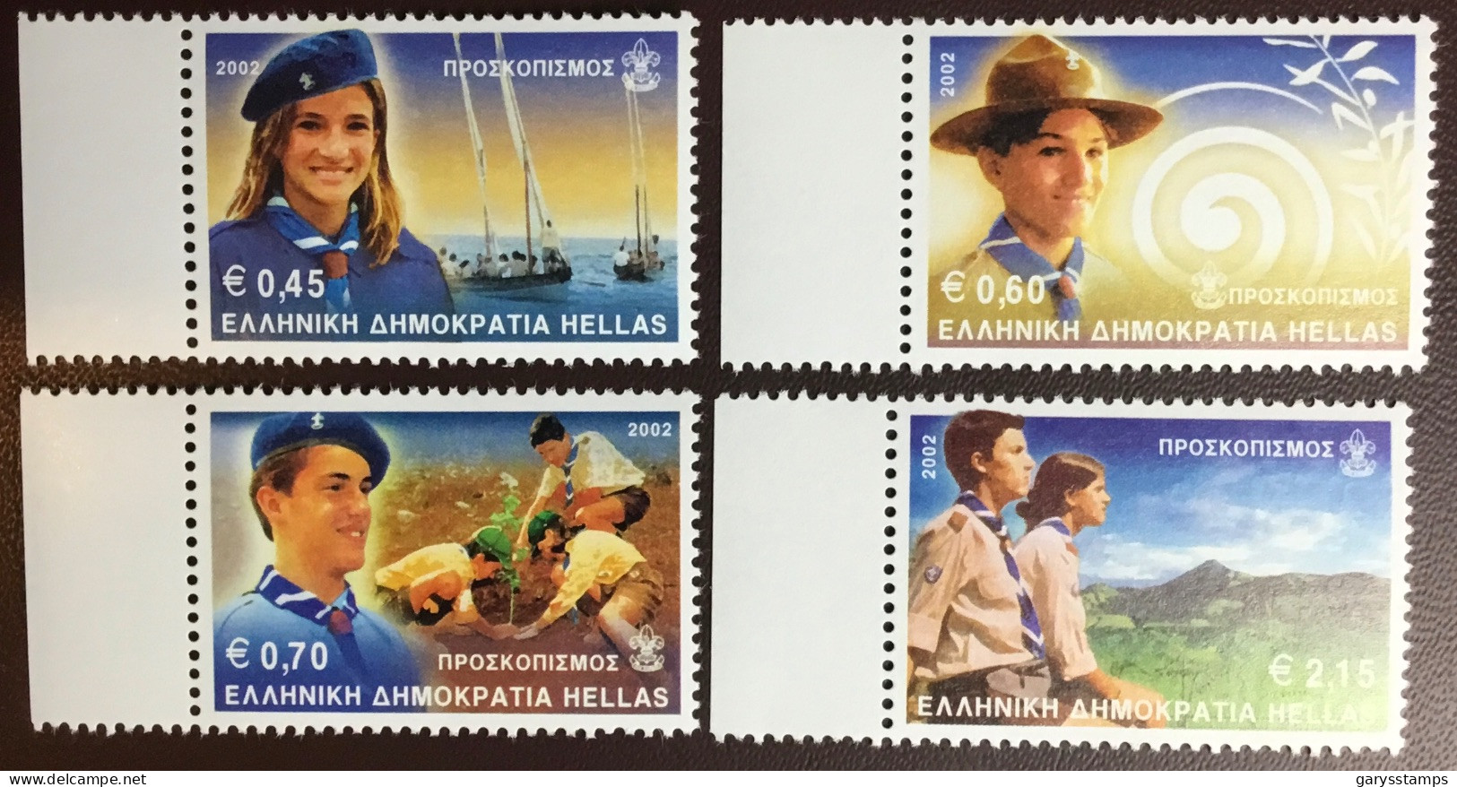 Greece 2002 Scout Congress Scouts MNH - Unused Stamps