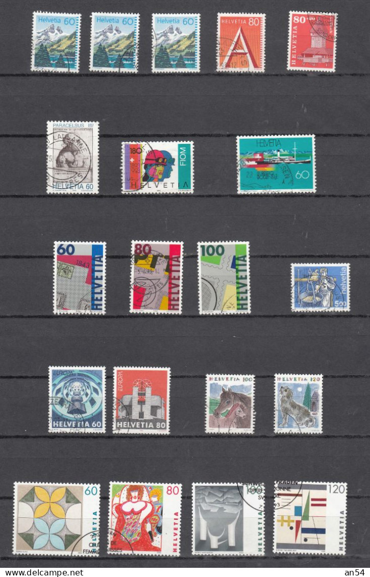 1993    LOT    OBLITERES       CATALOGUE SBK - Used Stamps