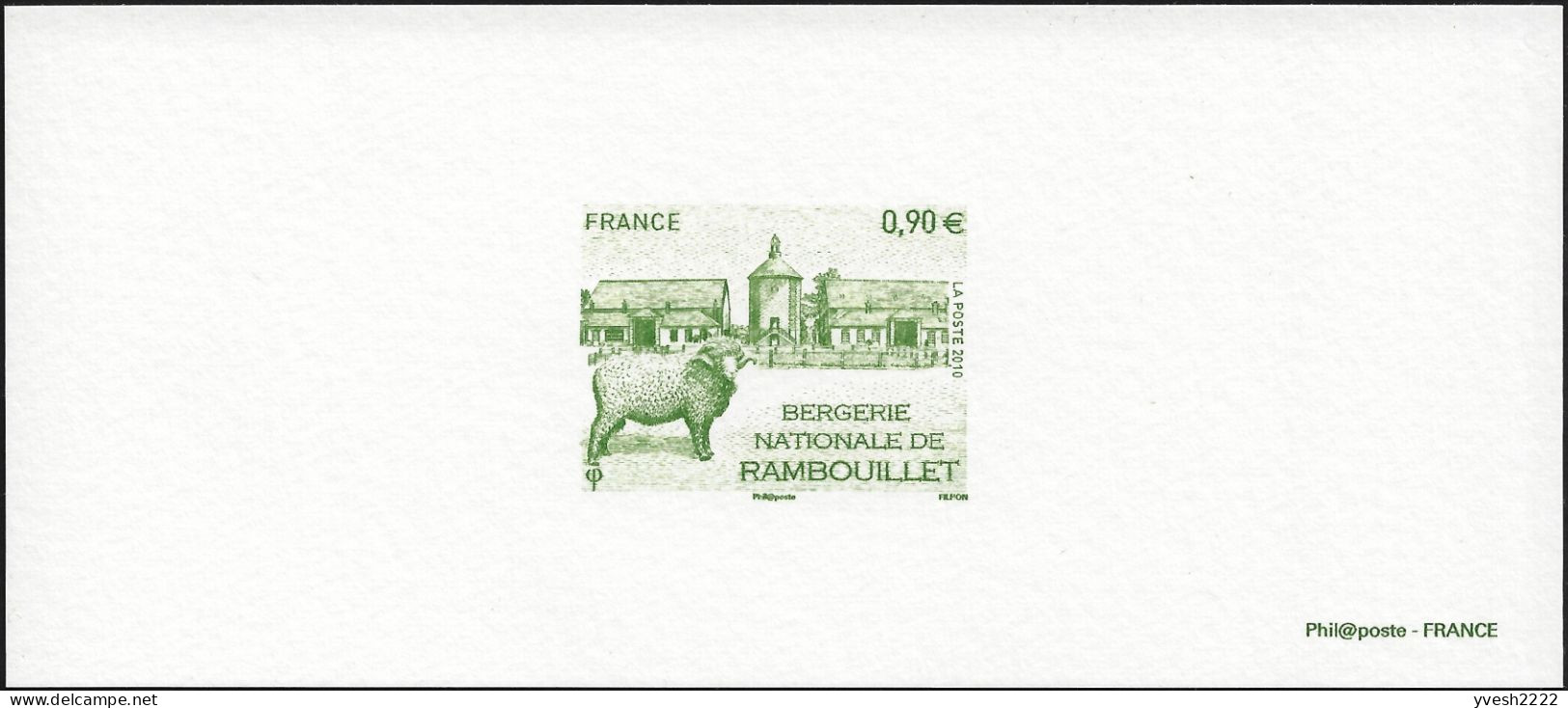 France 2010 Et 2011 Y&T 4444 Et 4553. Feuillets De Luxe. Bergerie Nationale Et Première école Vétérinaire. Vache, Mouton - Hoftiere