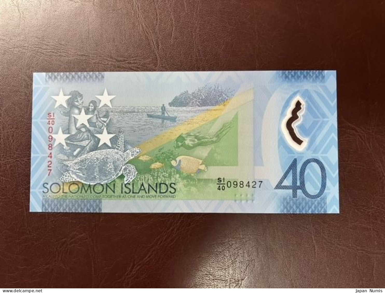 Solomon Islands 40 Dollars 2018 P-37 AUNC+/UNC- - Salomons