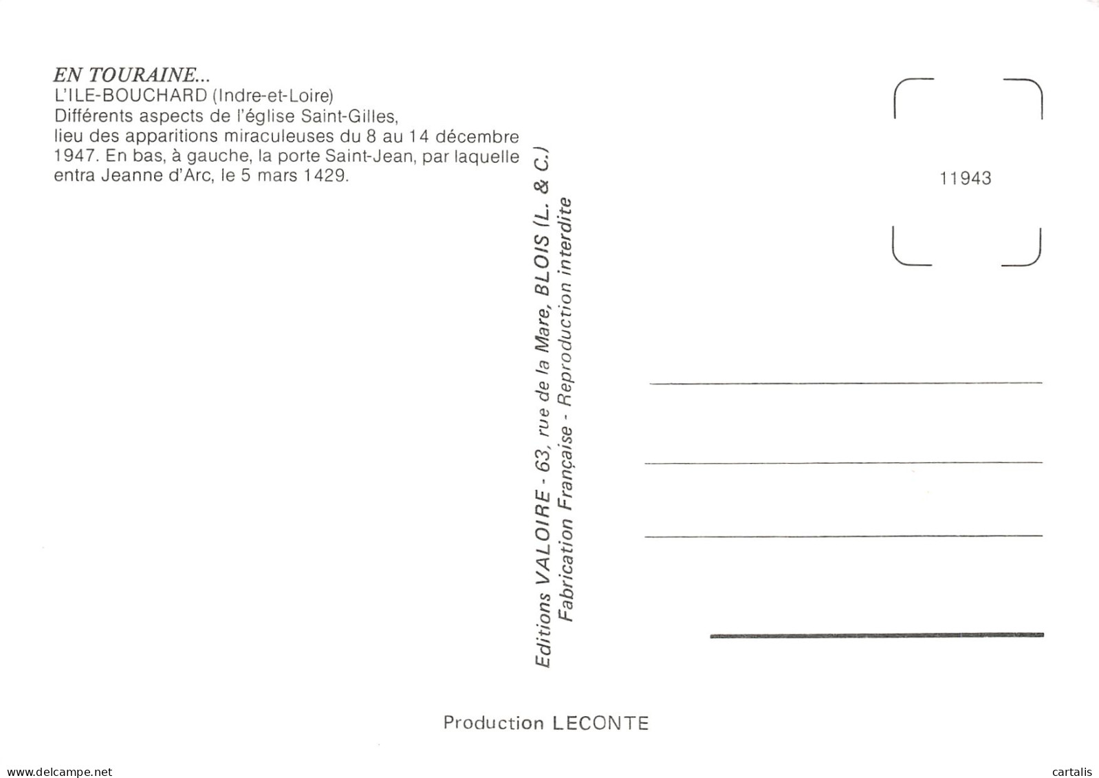 37-L ILE BOUCHARD-N°C-4356-A/0347 - L'Île-Bouchard