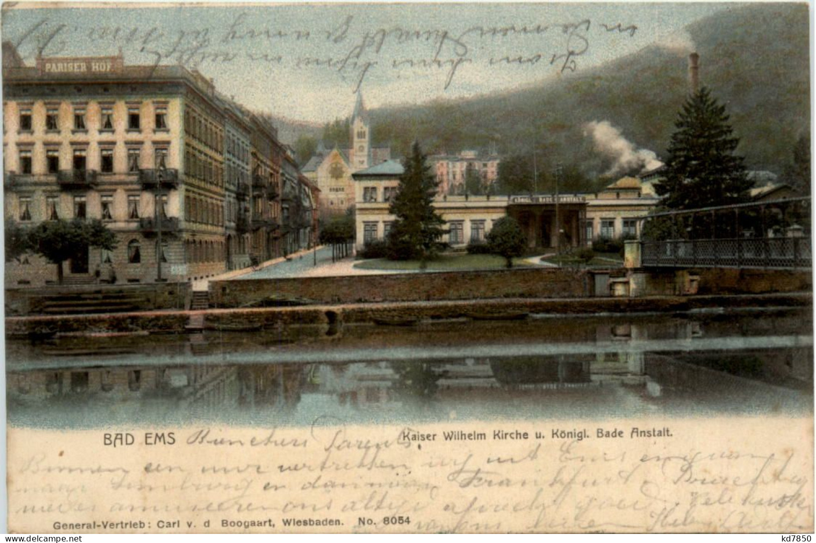 Bad Ems, Kaiser-Wilhelm-Kirche U. Königl. Bade-Anstalt - Bad Ems