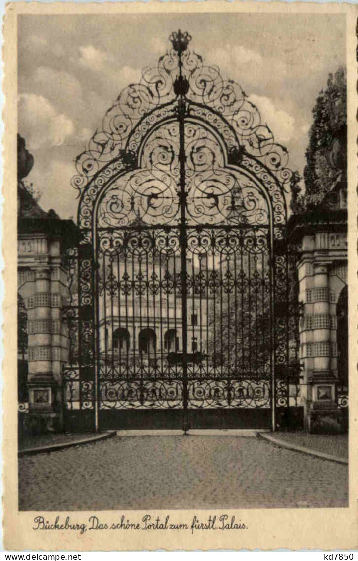 Bückeburg, Das Schöne Portal Zum Fürstl. Palais - Bückeburg