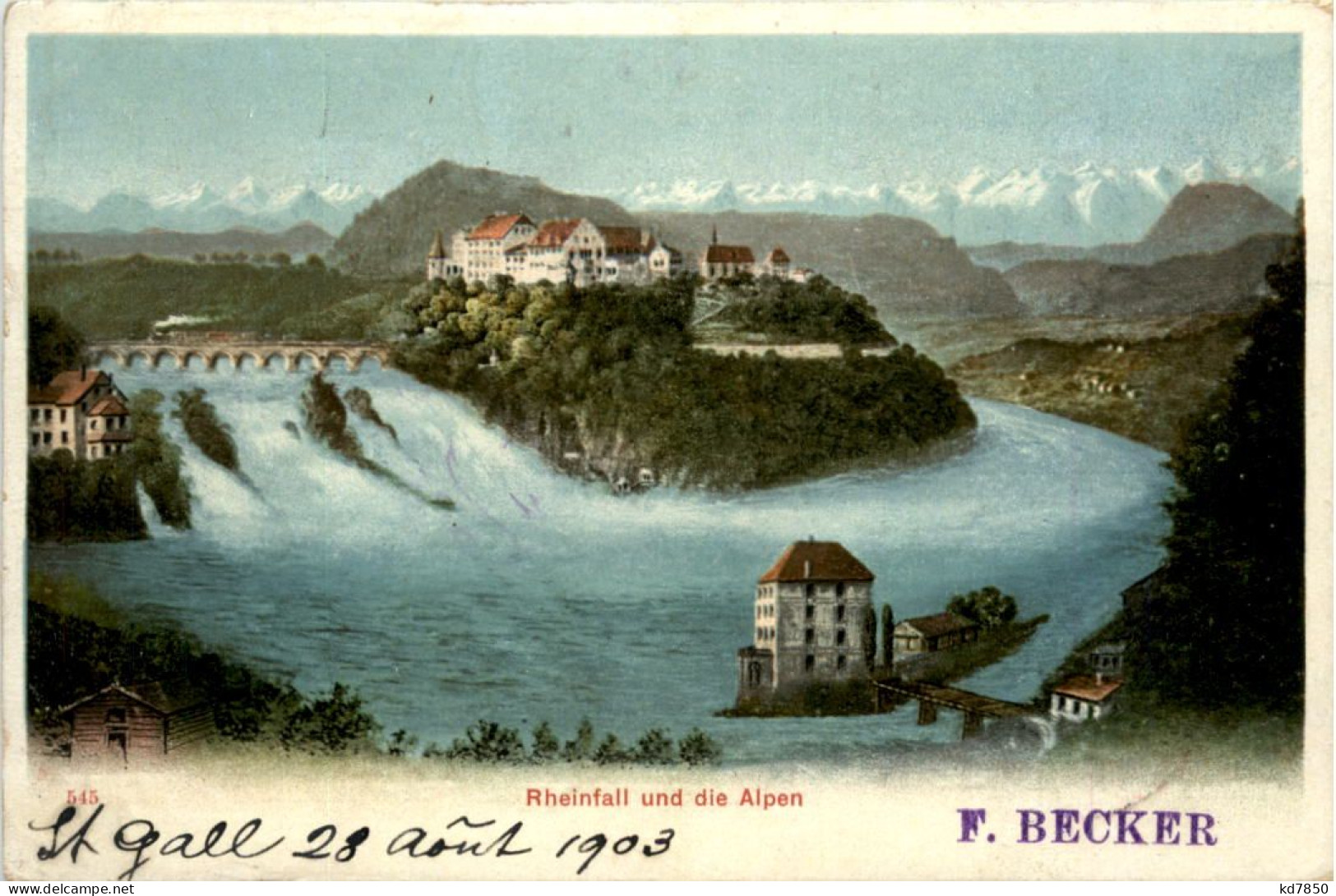 Rheinfall Und Die Alpen - Neuhausen Am Rheinfall