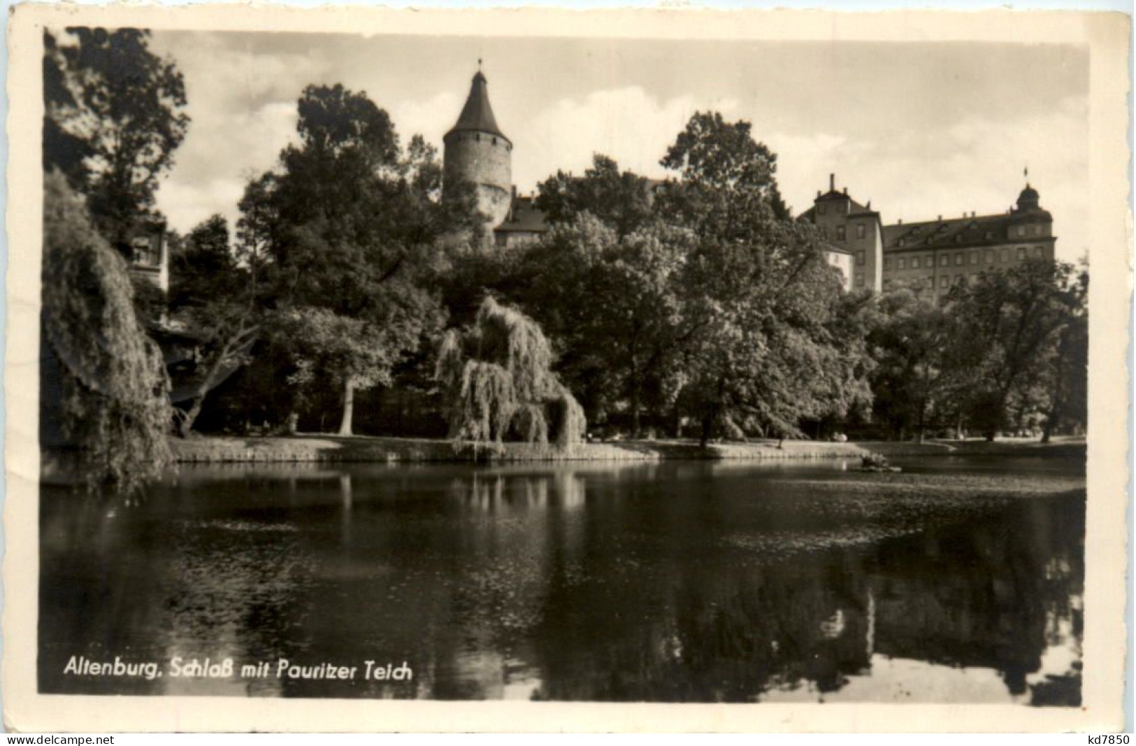 Altenburg, Schloss Mit Pauritzer Teich - Altenburg