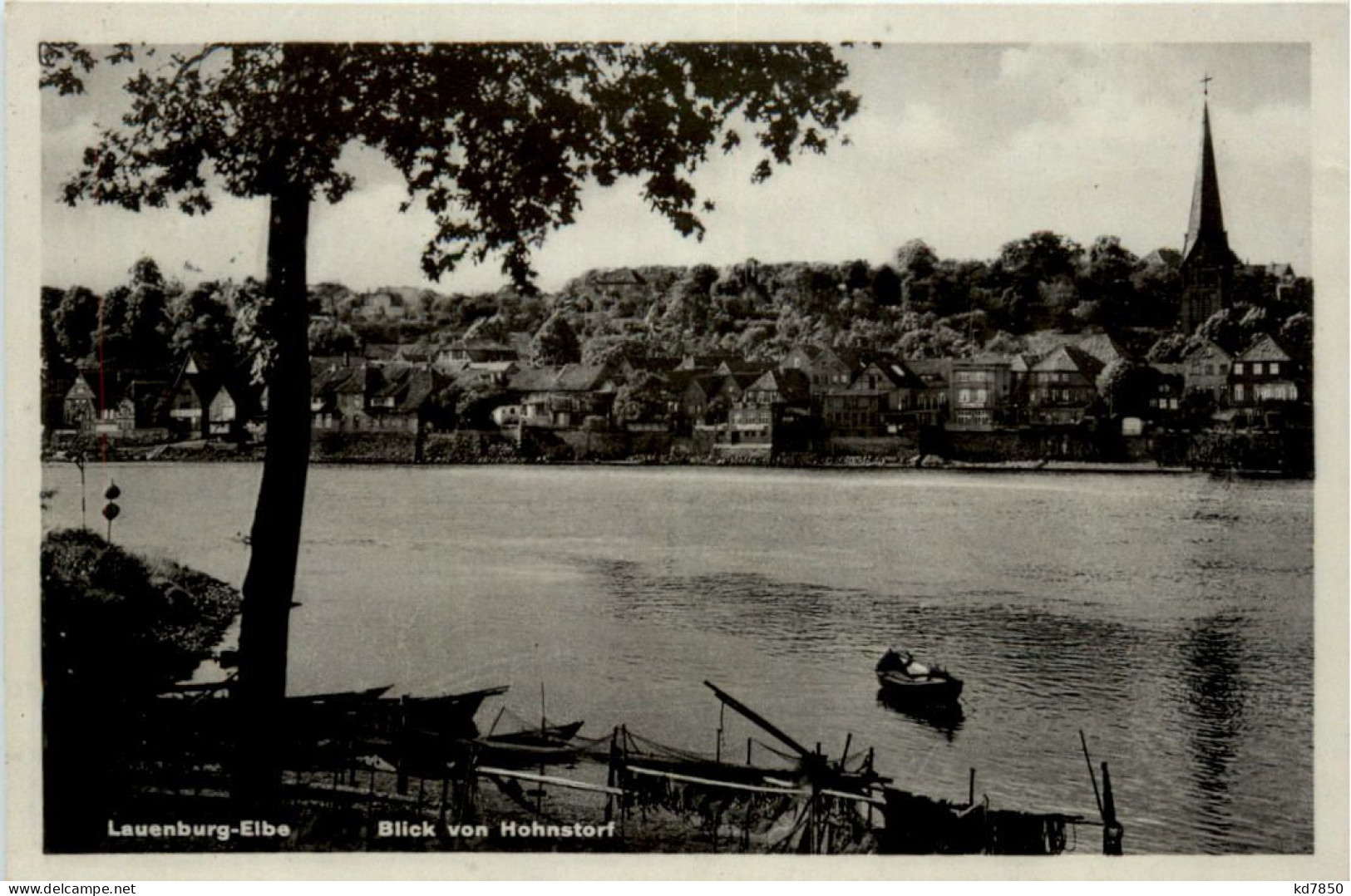 Lauenburg-elbe, Blick Von Hohnstorf - Lauenburg