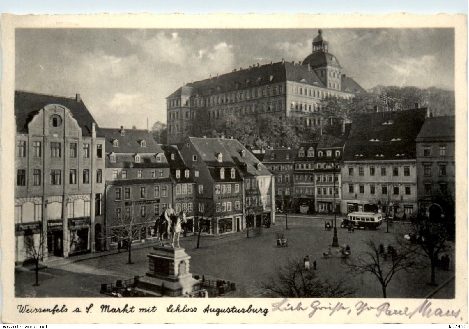 Weissenfels, Markt Mit Schloss Augustusburg - Weissenfels