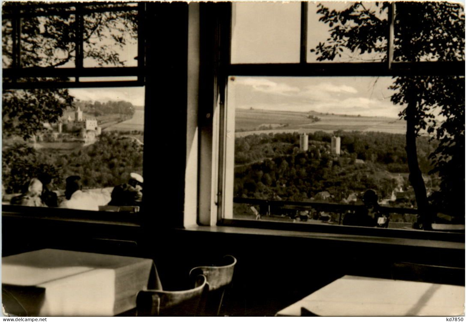 Bad Kösen, Blick Vom Himmelreich Auf Rudelsburg Und Saaleck - Bad Kösen