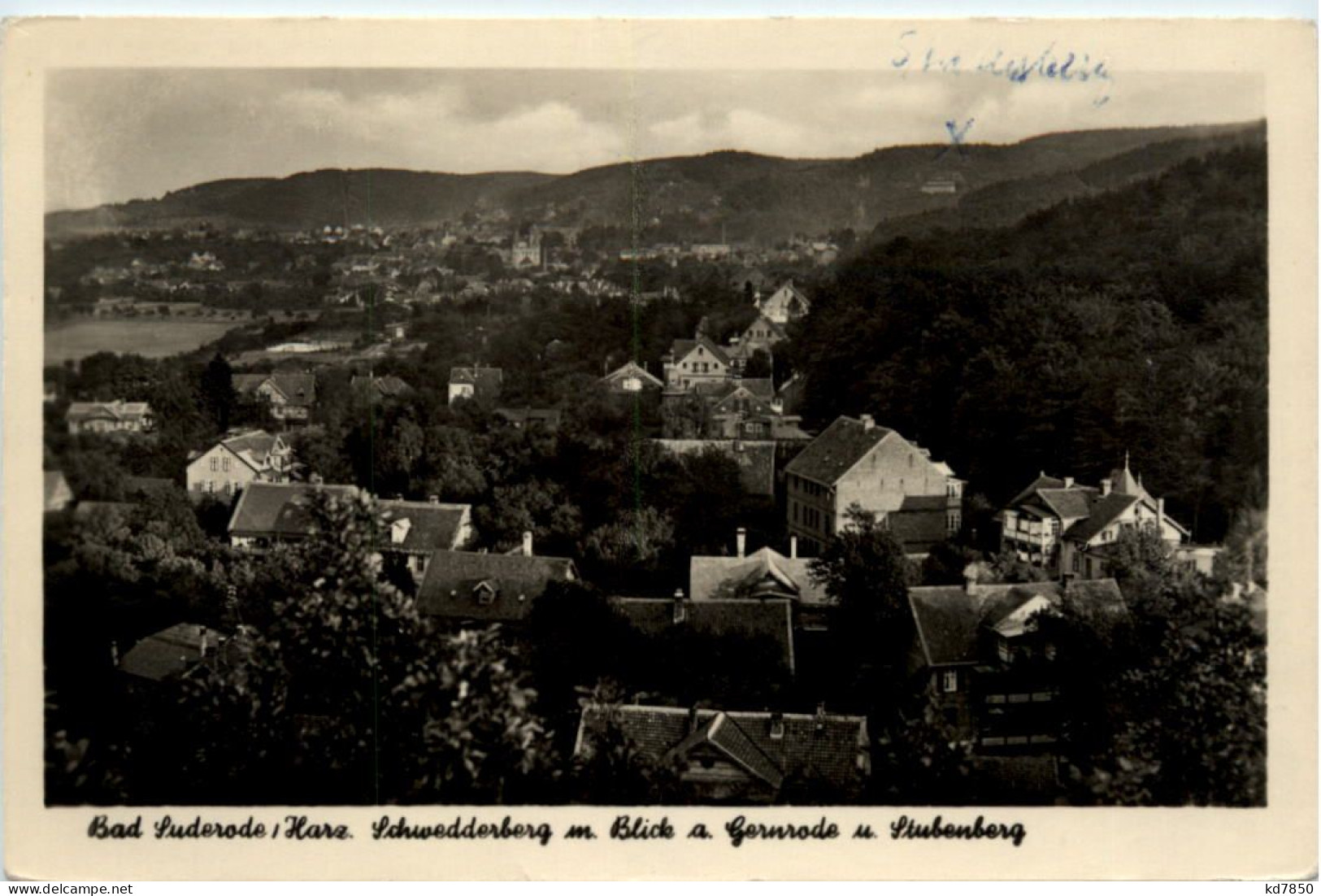 Bad Suderode Harz, Schwedderberg M. Blick A. Gernrode - Quedlinburg