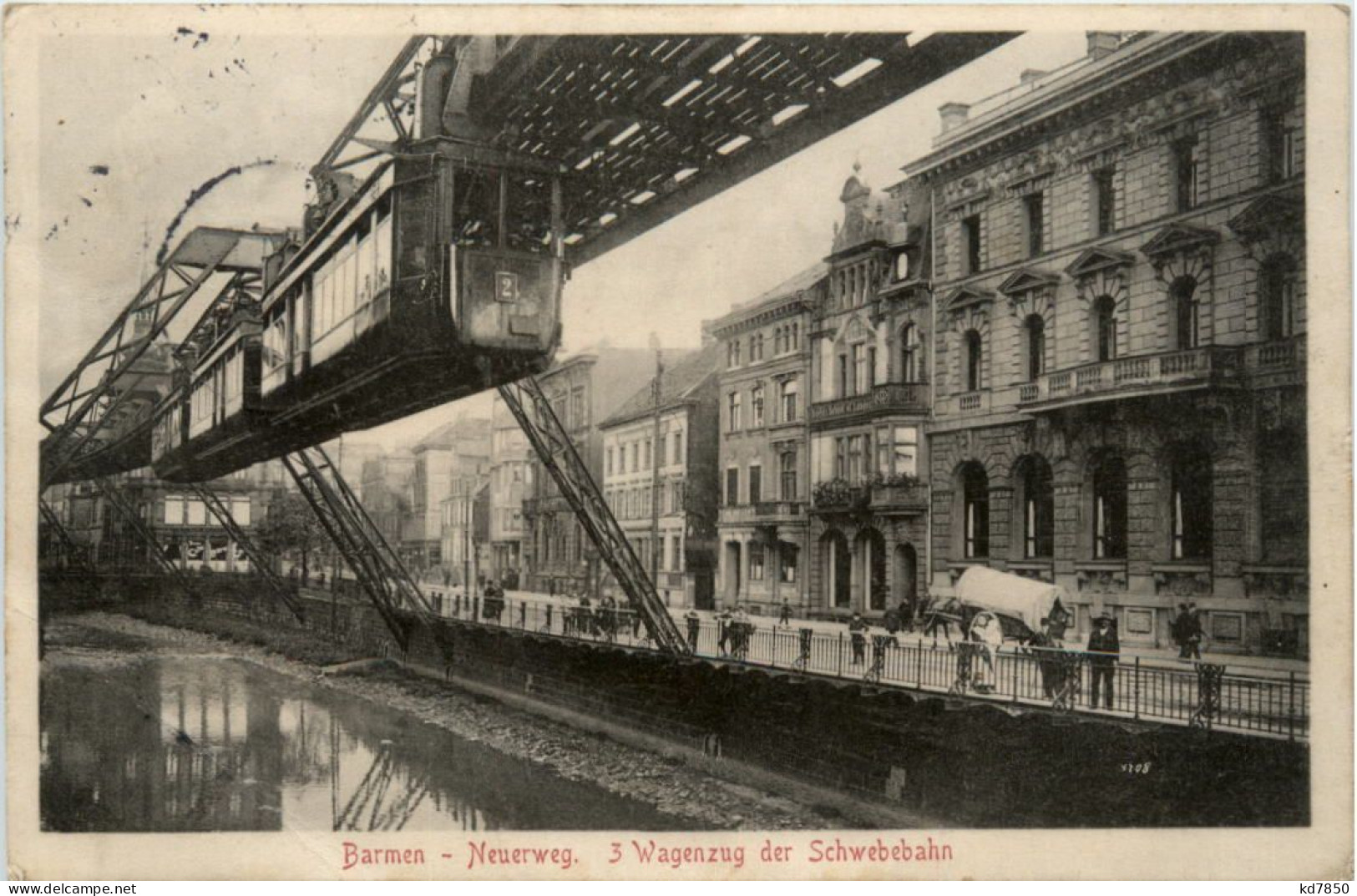 Barmen - Neuerweg, 3 Wagenzug Der Schwebebahn - Wuppertal