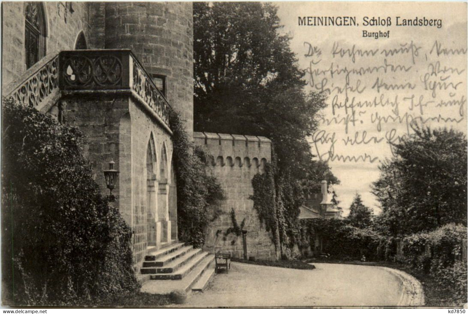 Meiningen, Schloss Landsberg, Burghof - Meiningen