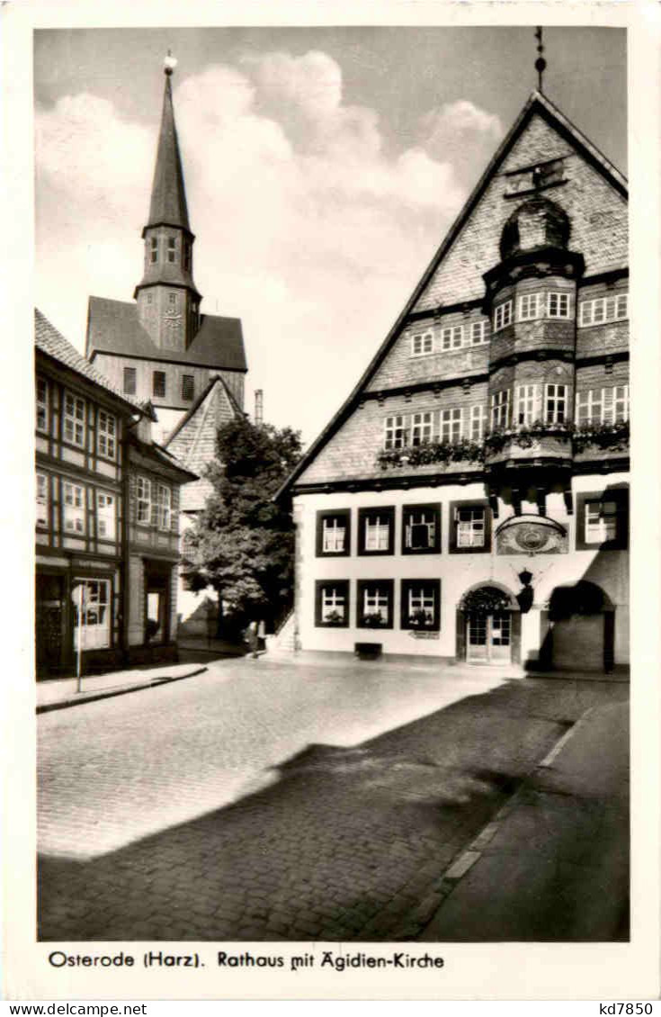 Osterode, Rathaus Mit Ägidien-Kirche - Osterode