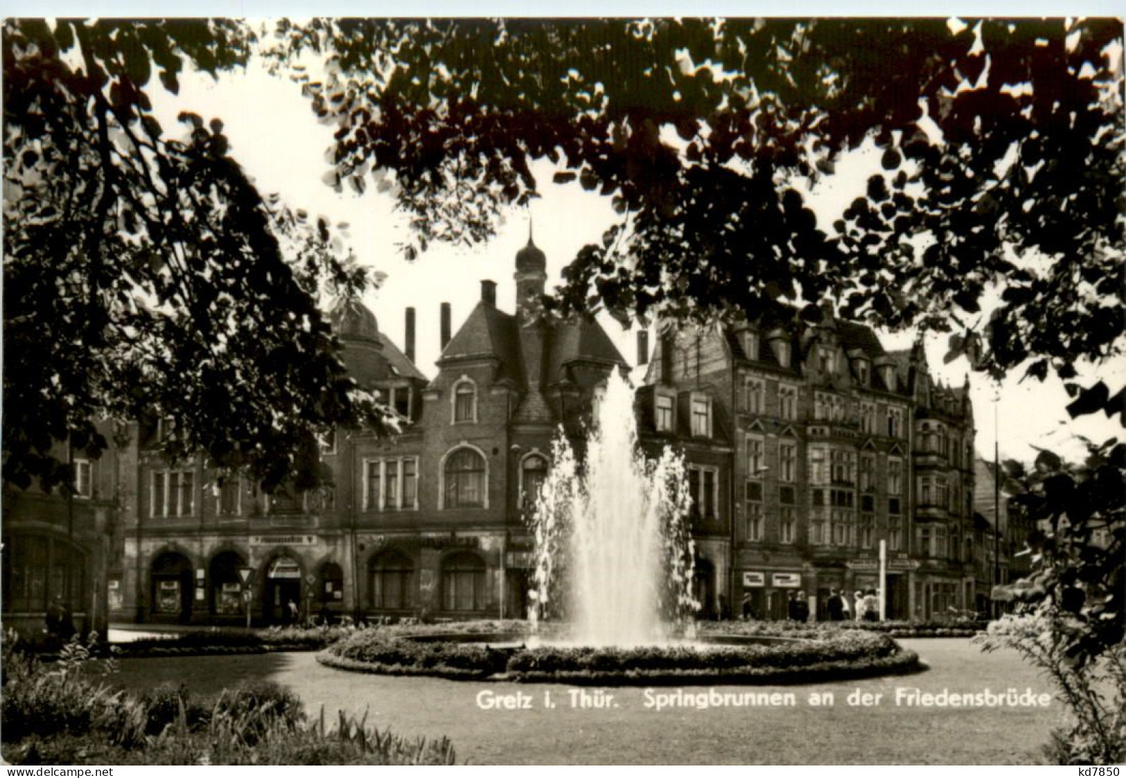 Greiz, Springbrunnen An Der Friedensbrücke - Greiz