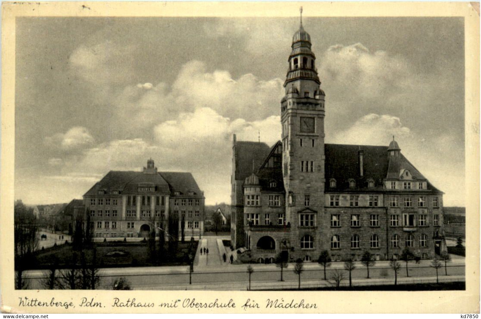 Wittenberge, Rathaus Mit Oberschule Für Mädchen - Wittenberge