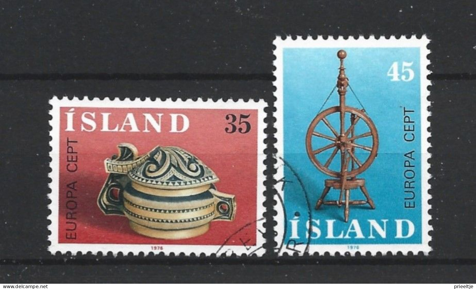 Iceland 1976 Europa Handicrafts Y.T. 467/468 (0) - Used Stamps