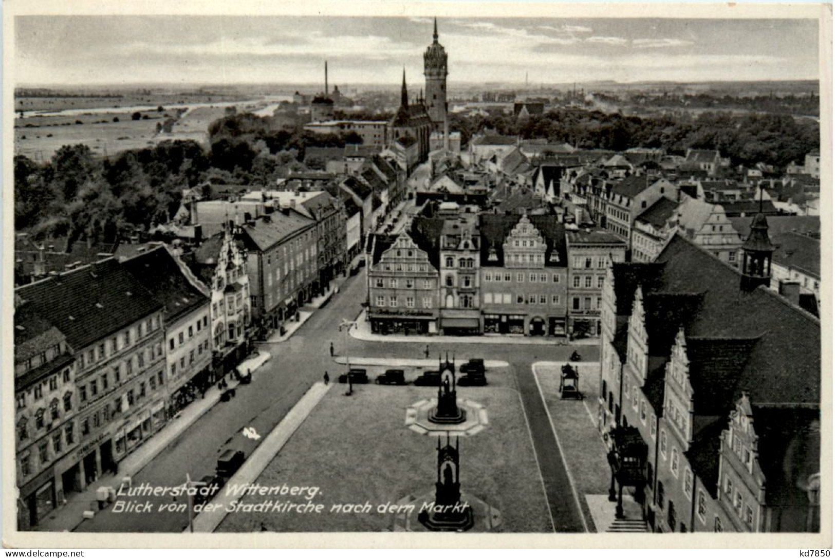 Wittenberg, Blick Von Der Stadtkirche Nach Dem Markt - Wittenberg