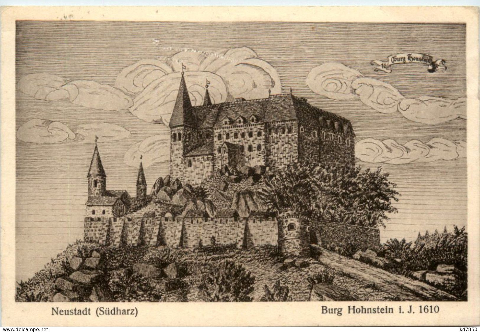 Neustadt Südharz, Burg Hohnstein I.J. 1610 - Nordhausen