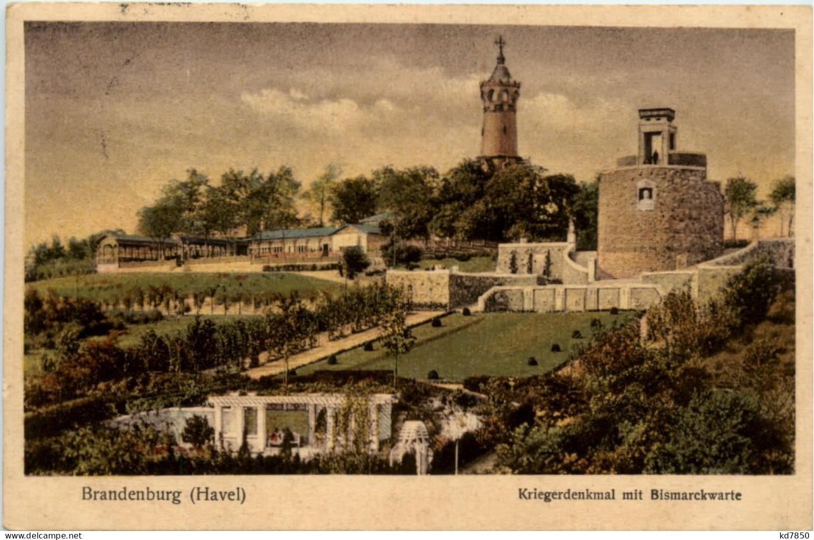 Brandenburg-Havel, Kriegerdenkmal Mit Bismarckwarte - Brandenburg