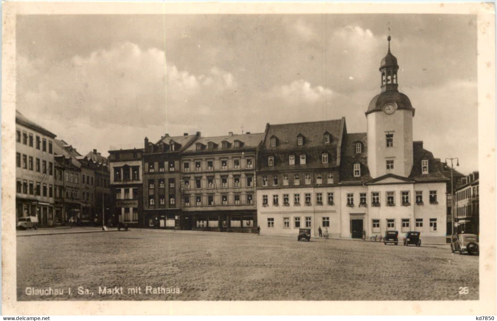 Glauchau, Markt Mit Rathaus - Glauchau