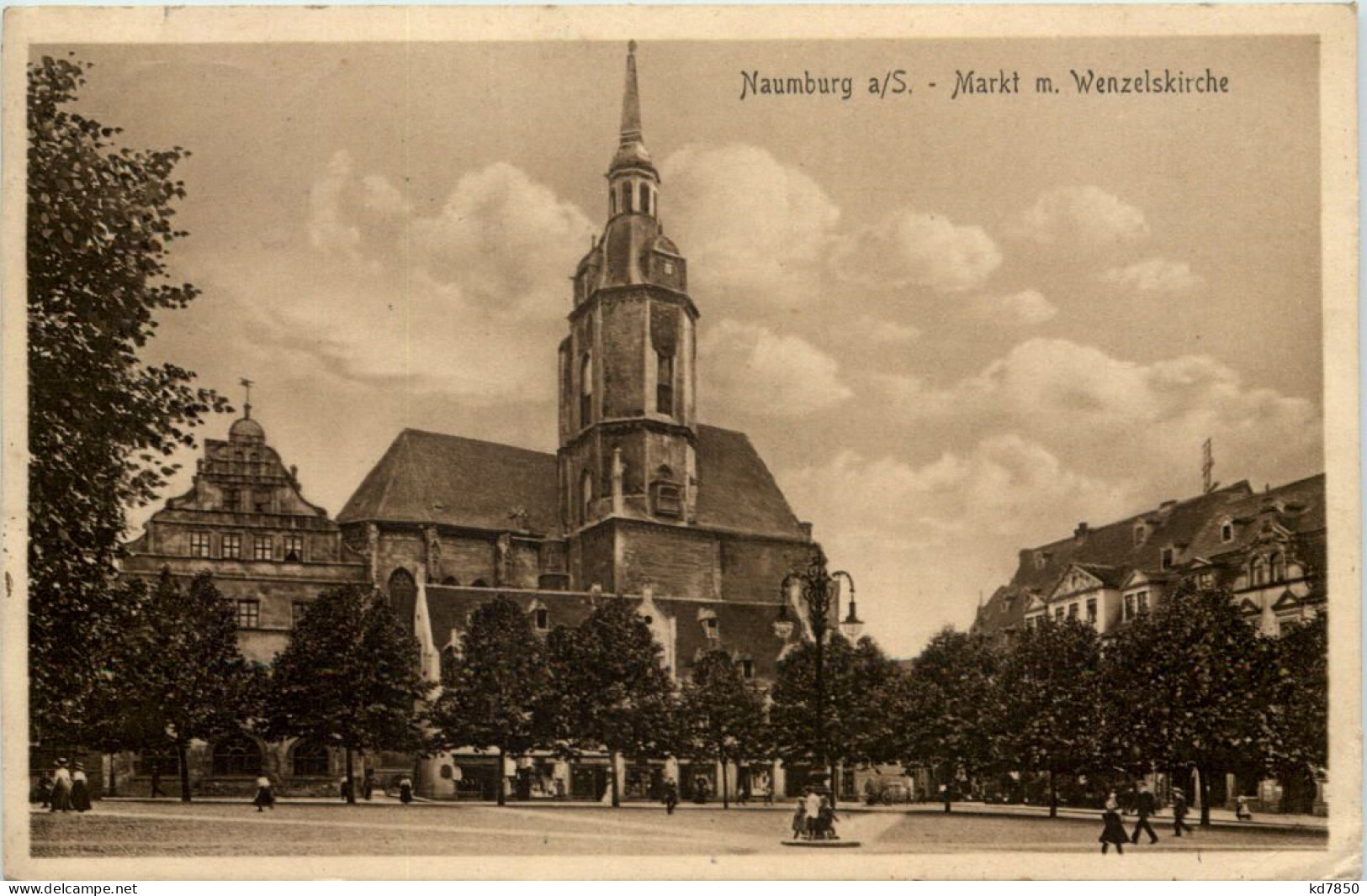 Naumburg - Markt Mit Wenzelskirche - Naumburg (Saale)