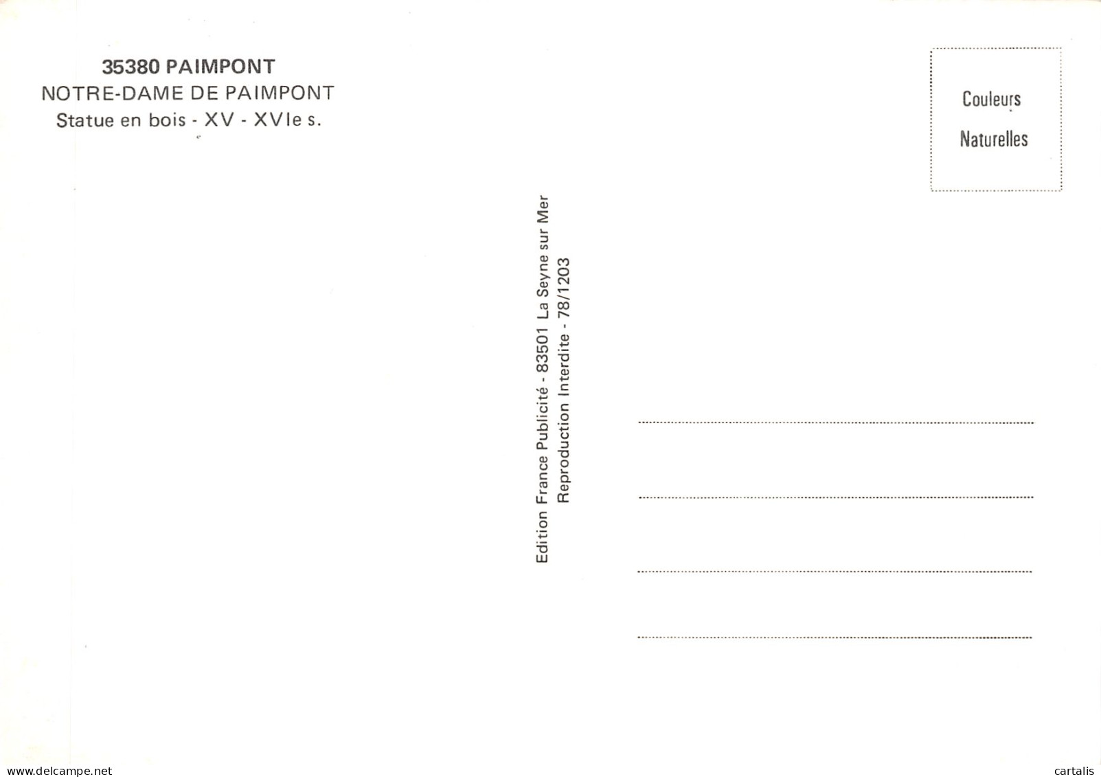 35-PAIMPONT-N°C-4362-C/0189 - Paimpont