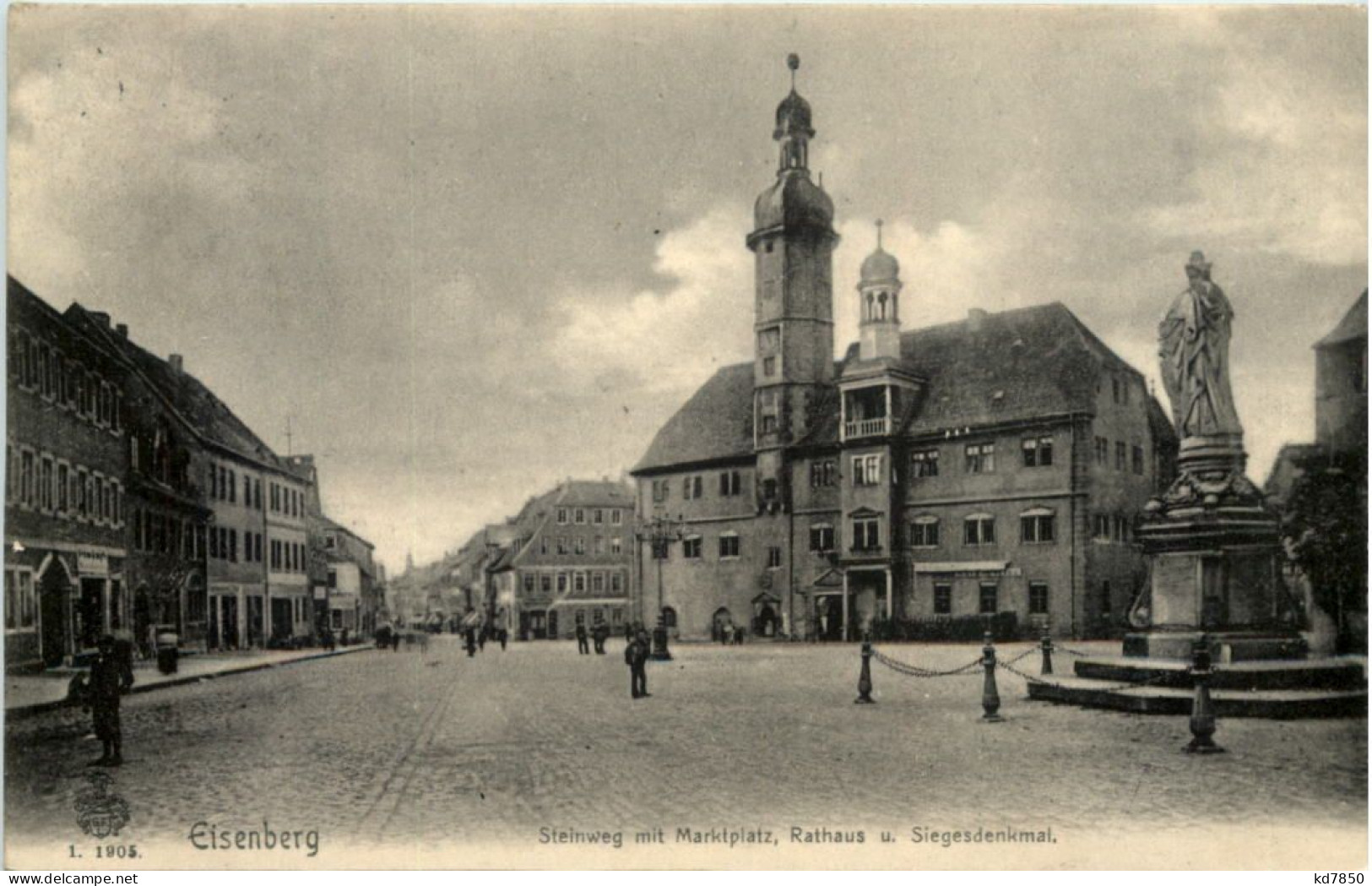Eisenberg - Steinweg Mit Marktplatz - Eisenberg