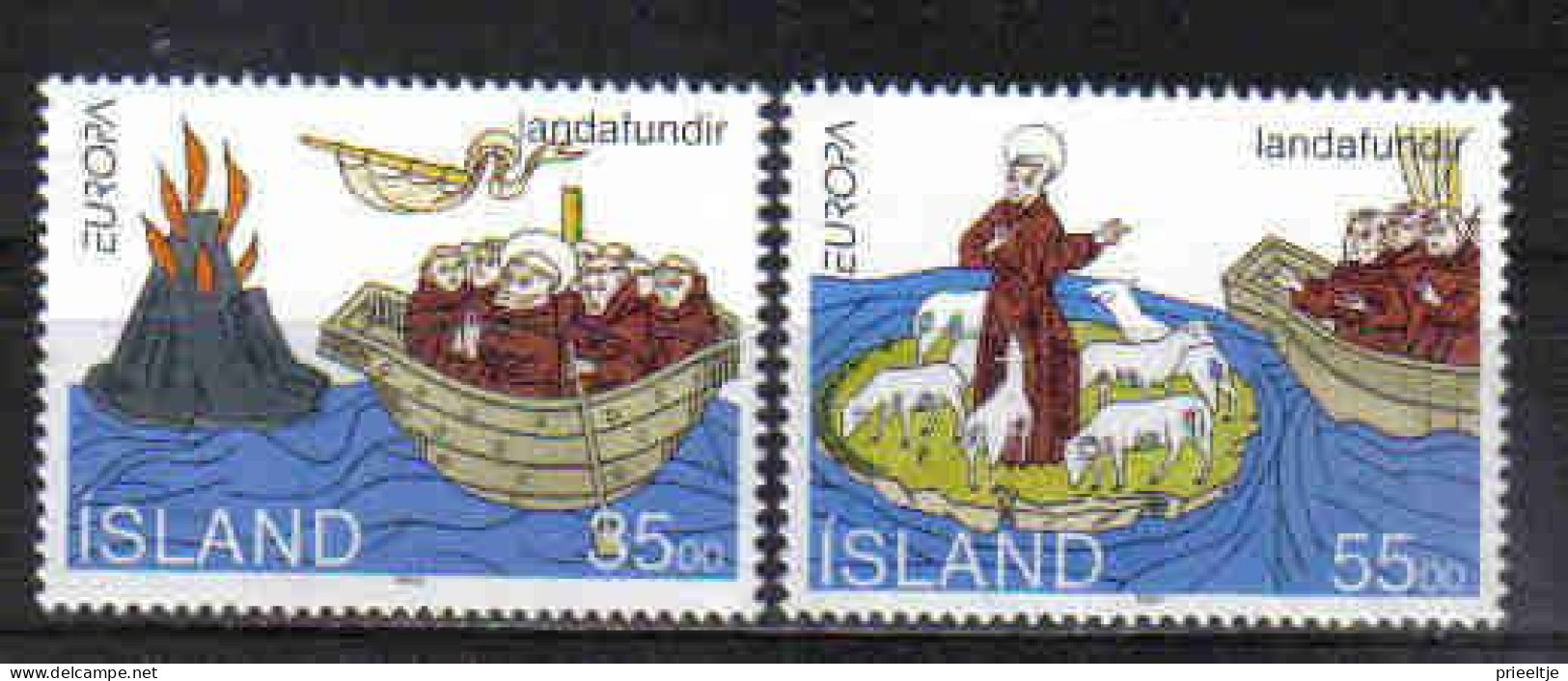 Iceland 1994 Europa Discoveries Y.T. 753/754 ** - Nuovi