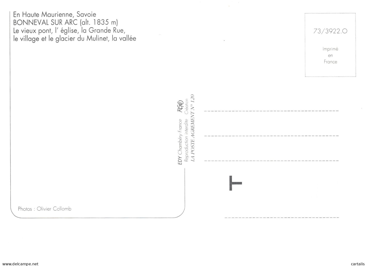 73-BONNEVAL SUR ARC-N°C-4363-A/0113 - Bonneval Sur Arc