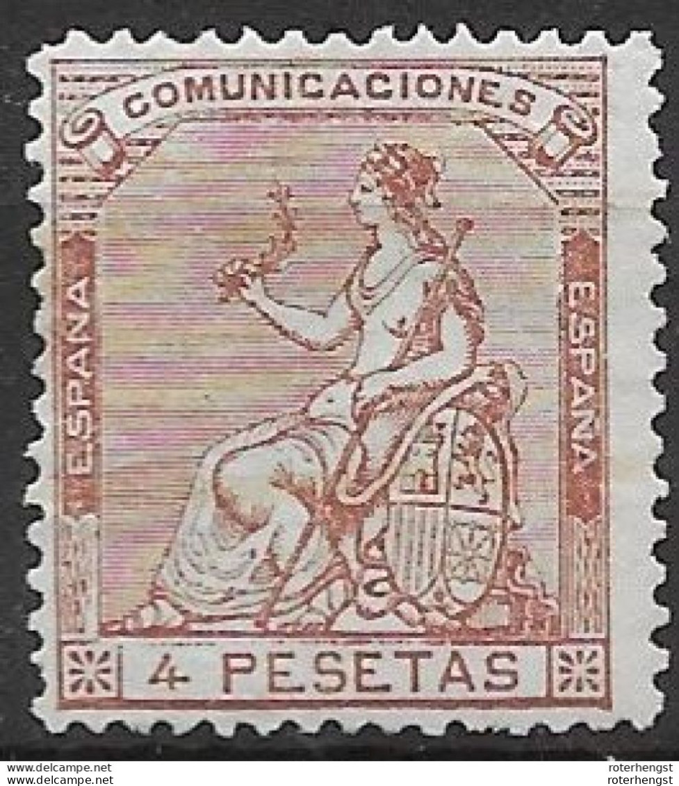 Spain Mh * 700 Euros 1873 Original Gum Clean Hinged - Unused Stamps