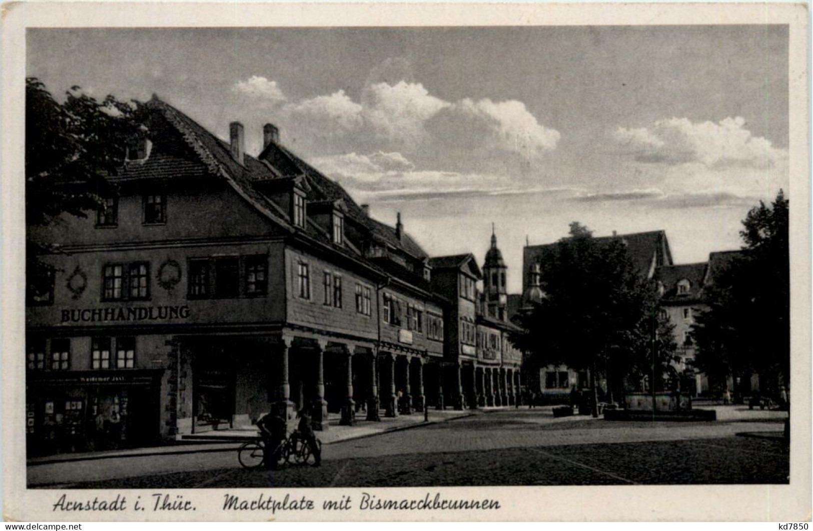 Arnstadt - Marktplatz Mit Bismarckbrunnen - Arnstadt