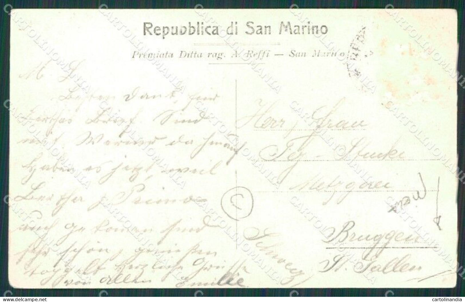 San Marino PIEGA Cartolina QZ4658 - Saint-Marin