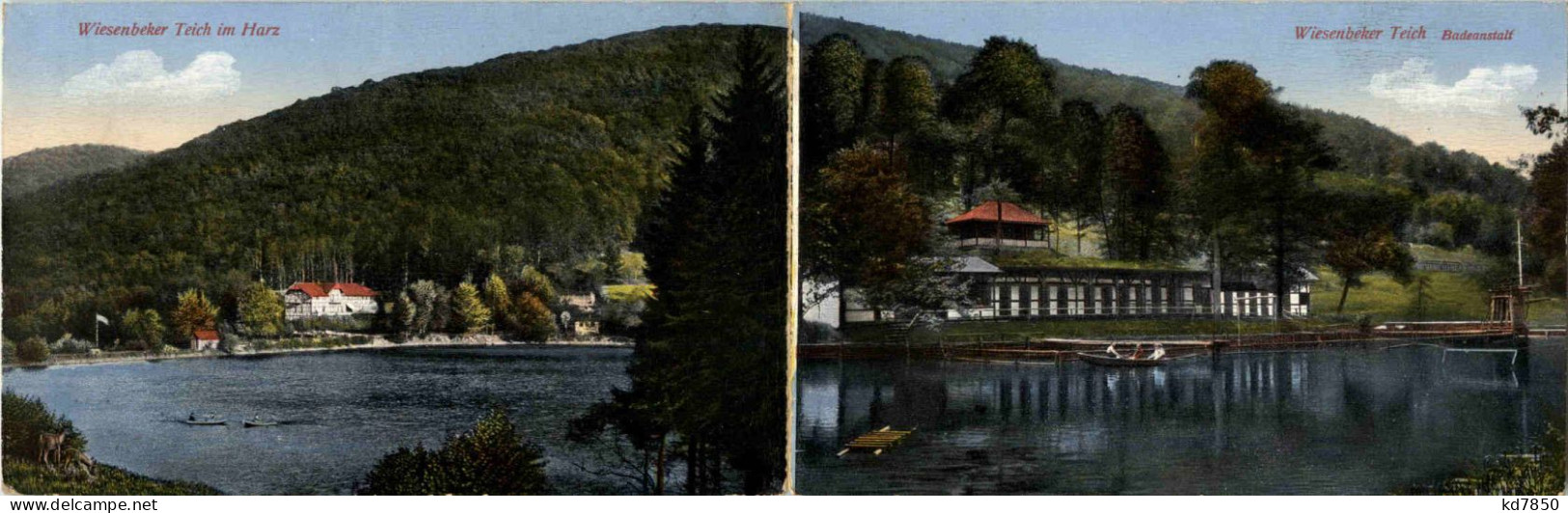 Wiesenbeker Teich Im Harz - Badeanstalt - Klappkart - Bad Lauterberg
