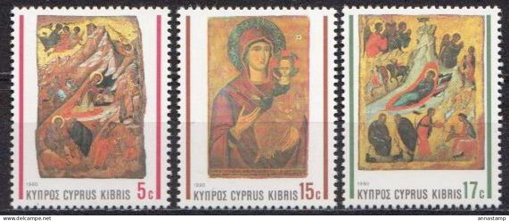 Cyprus MNH Set - Religión