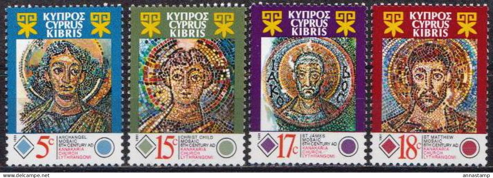 Cyprus MNH Set - Religión