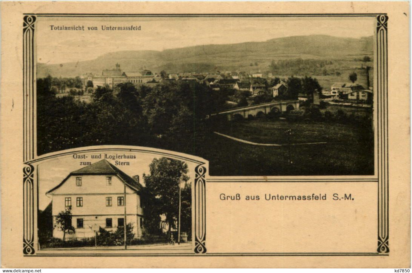 Gruss Aus Untermassfeld Bei Meinigen - Gasthaus Zum Stern - Schmalkalden