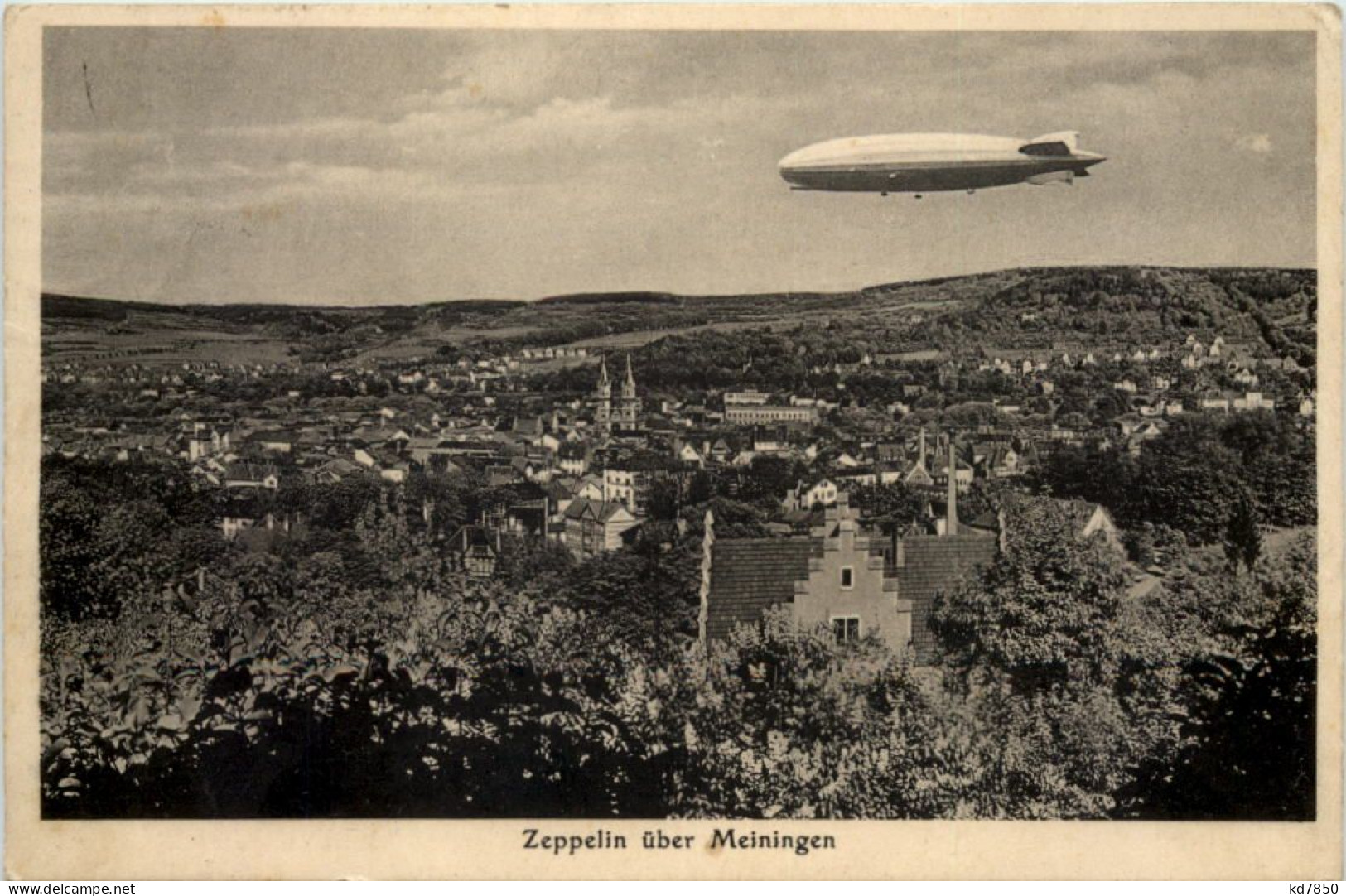 Zeppelin über Meiningen - Meiningen