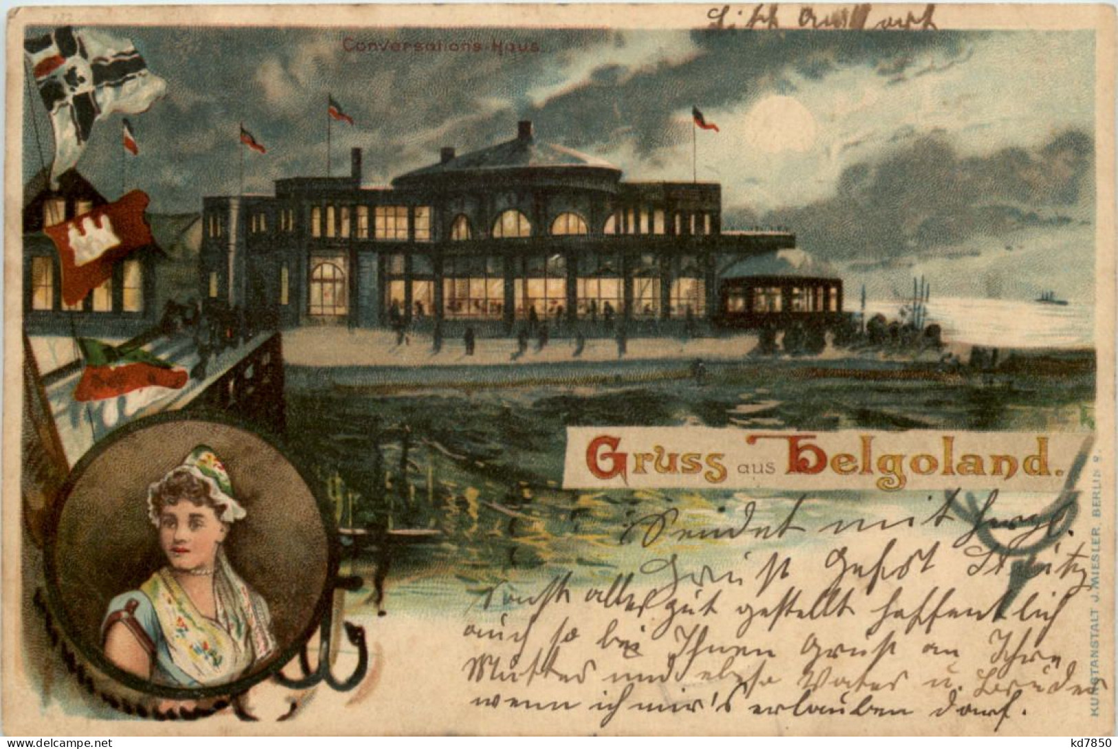 Gruss Aus Helgoland - Litho - Helgoland