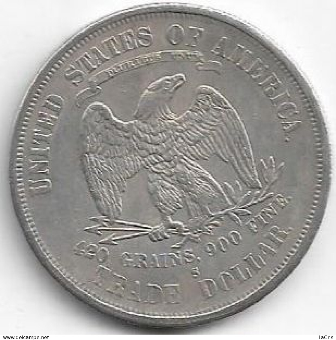 USA Silver Trade Dollar 1877 S - 1873-1885: Trade Dollars (Dollar De Commerce)