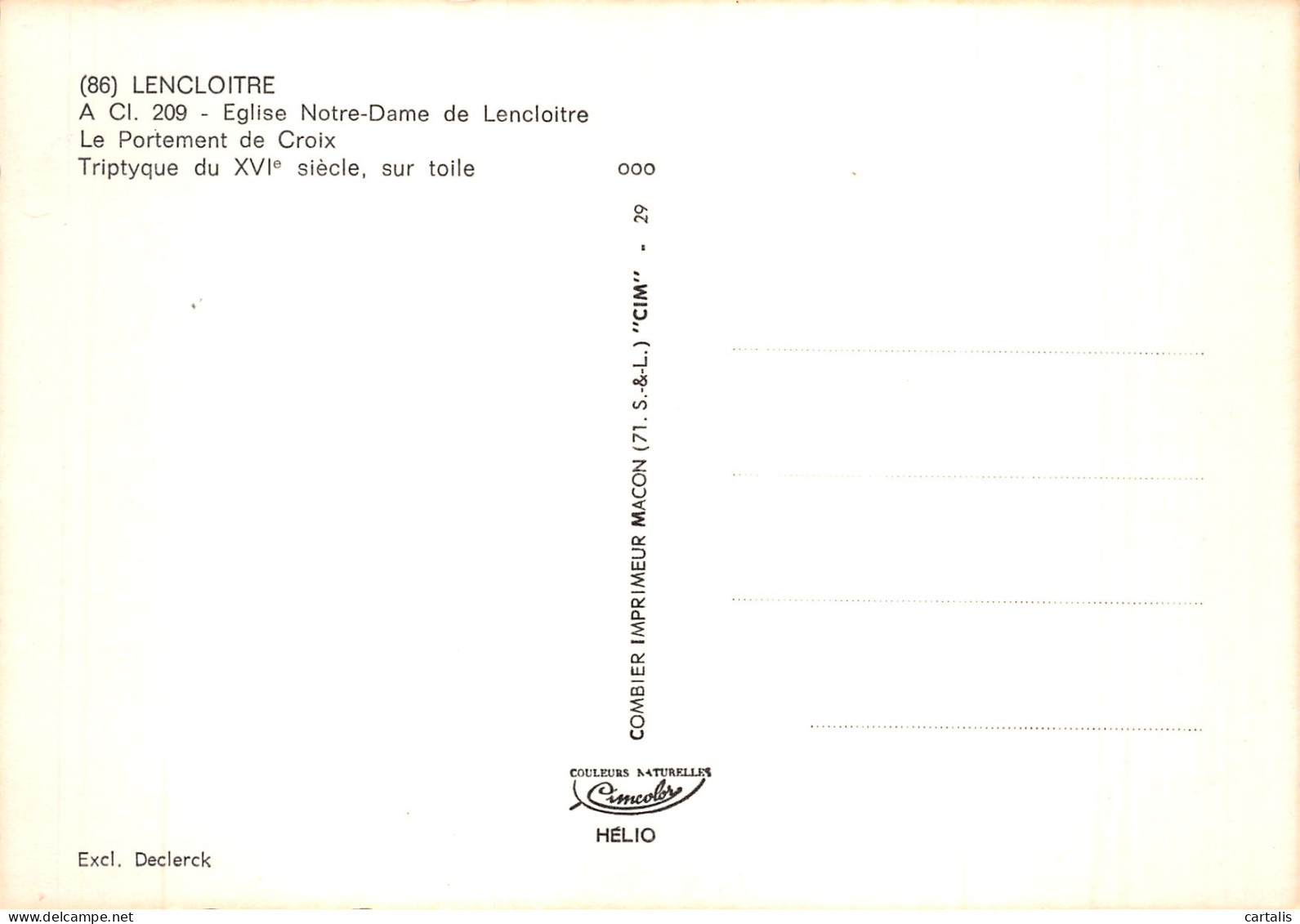 86-LENCLOITRE-N°C-4364-C/0185 - Lencloitre