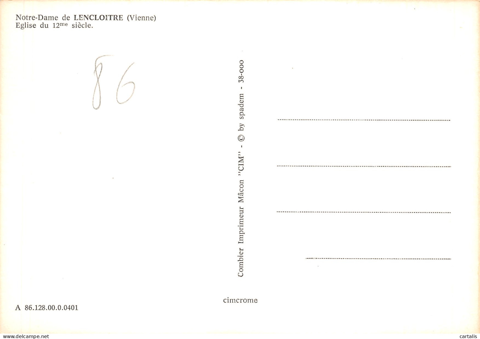 86-LENCLOITRE-N°C-4364-C/0183 - Lencloitre