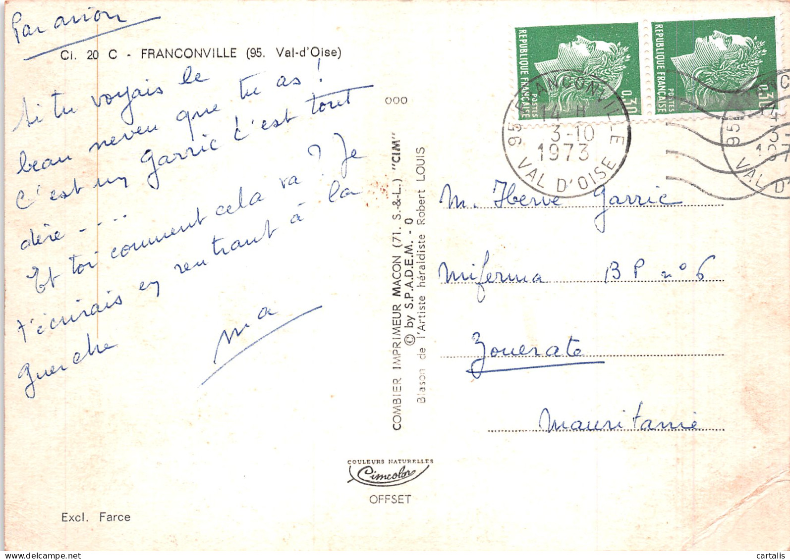 95-FRANCONVILLE-N°C-4365-B/0135 - Franconville