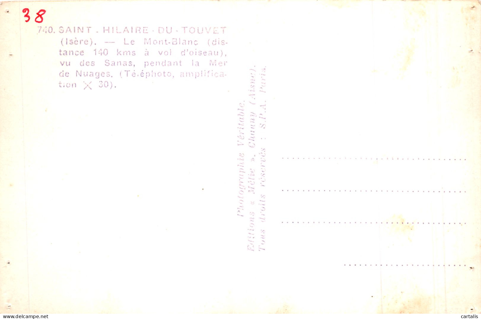 38-SAINT HILAIRE DU TOUVET-N°C-4364-E/0147 - Saint-Hilaire-du-Touvet