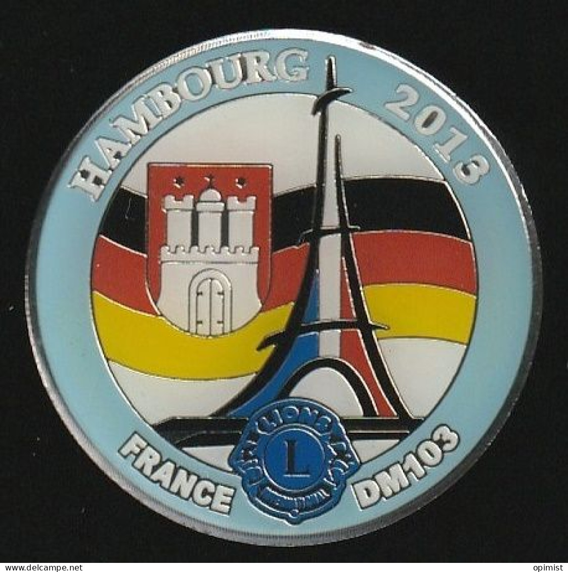 77640-Pin's Lion's Club..Hamburg 2013.France..Paris. - Asociaciones