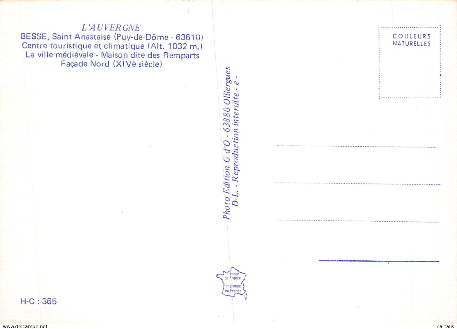 63-BESSE SAINT ANASTAISE-N°C-4366-C/0389 - Besse Et Saint Anastaise