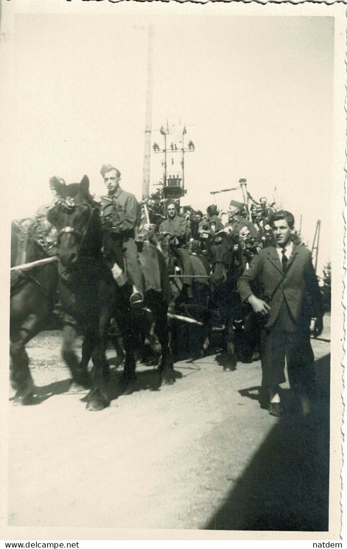 Stoumont, Moulin-du-Ruy, Carte-photo,retour D'un Prisonnier(nom Connu)+carte Photo Du Même Soldat à Situer,WW2 - Stoumont