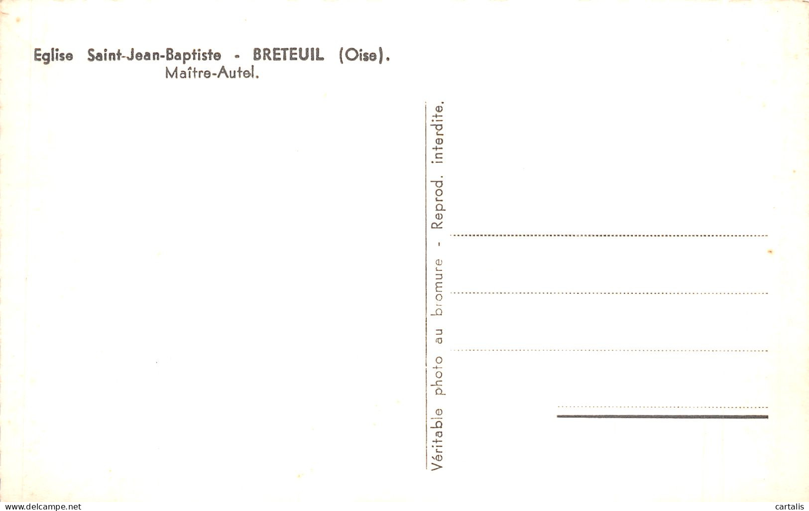 60-BRETEUIL-N°C-4368-G/0131 - Breteuil