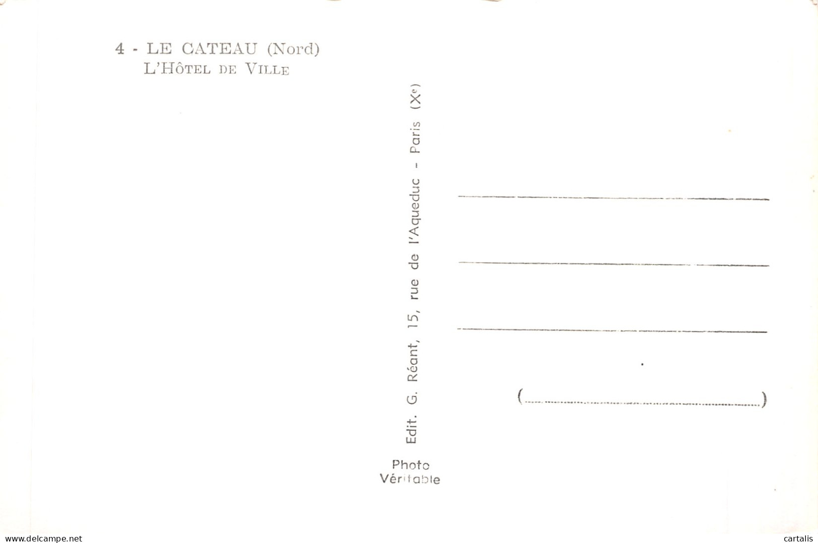59-LE CATEAU-N°C-4368-F/0031 - Le Cateau