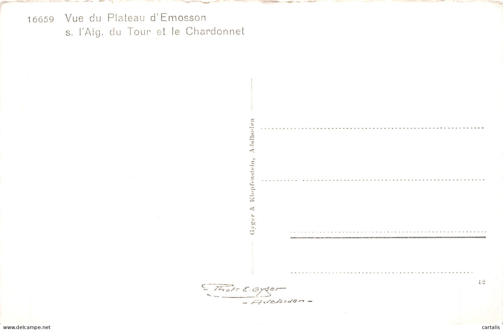 ET-SUISSE  PLATEAU D EMOSSON-N°C-4368-G/0359 - Au