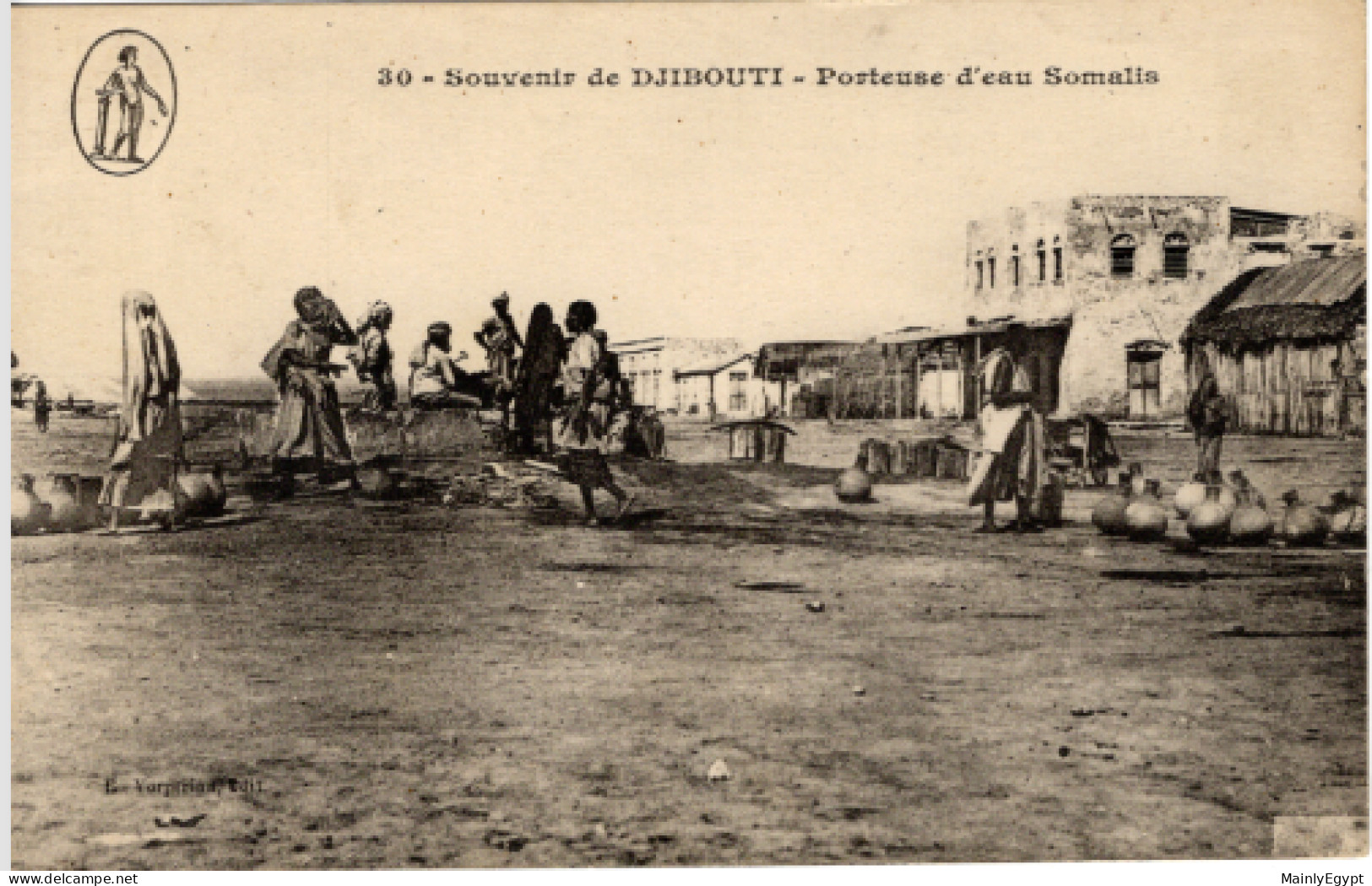 DJIBOUTI -: Ca. 1910, Somali Water Carriers  - PC01 - Djibouti