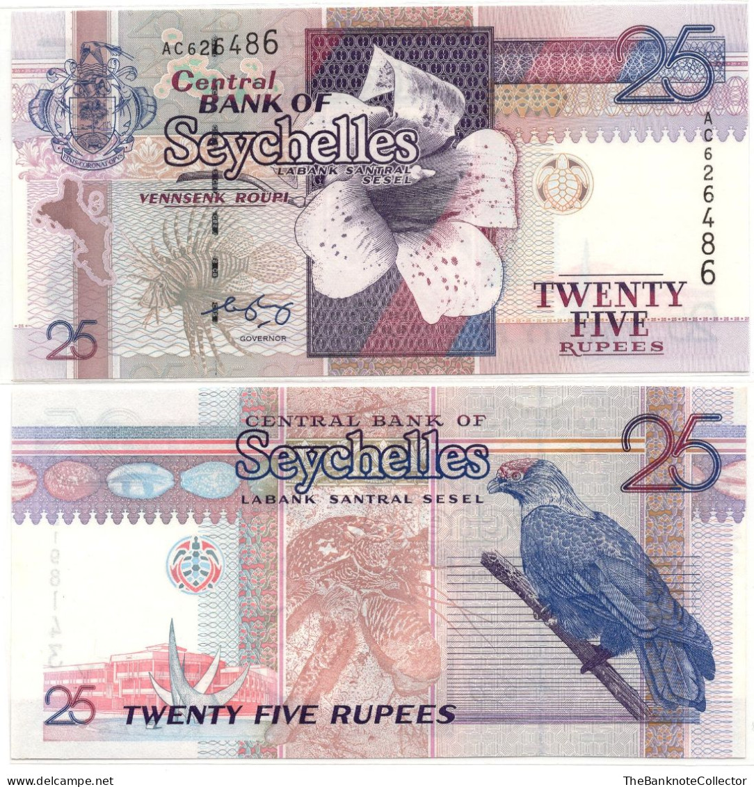 Seychelles 25 Rupees ND 1998 UNC P-37 - Seychelles